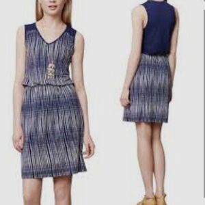 Anthropologie Deletta Jenie Jersey  Navy Dress Size